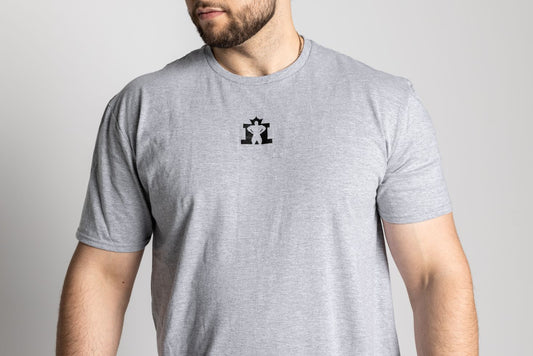 Grey T-Shirt with Small Black KOTG Logo