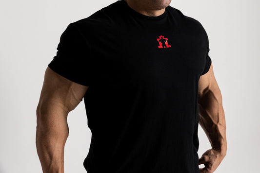 Black T-Shirt with Small Red KOTG Logo
