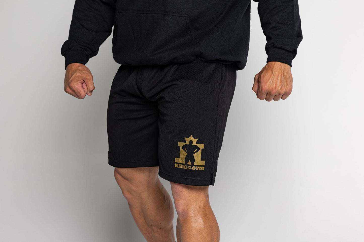 King KOTG Black Shorts with Gold Print
