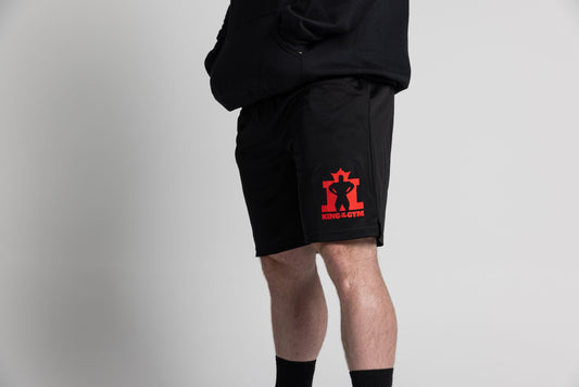 King KOTG Black Shorts with Red Print