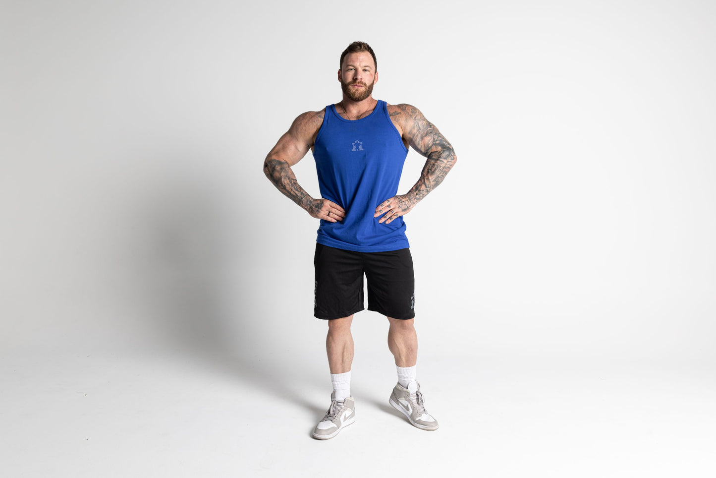 JL Small Logo Singlet - Bright Royal Blue