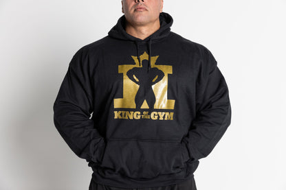 JL King Of The Gym Hoodie - Black With Gold Print