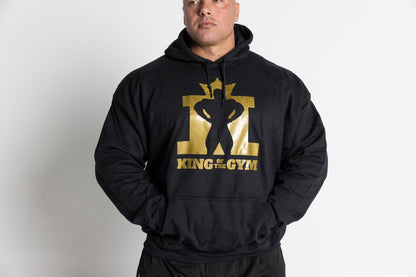 JL King Of The Gym Hoodie - Black With Gold Print
