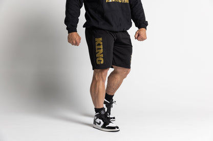 King KOTG Black Shorts with Gold Print
