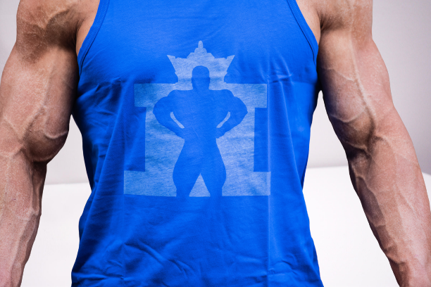 JL Large Logo Singlet - Bright Royal Blue
