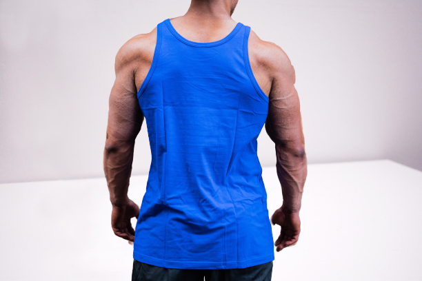 JL Large Logo Singlet - Bright Royal Blue